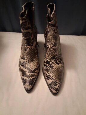Blondo Faux Snake-Skin Ankle Bootsc
